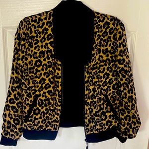 Stella & Dot Reversible Jacket - Animal print & Black